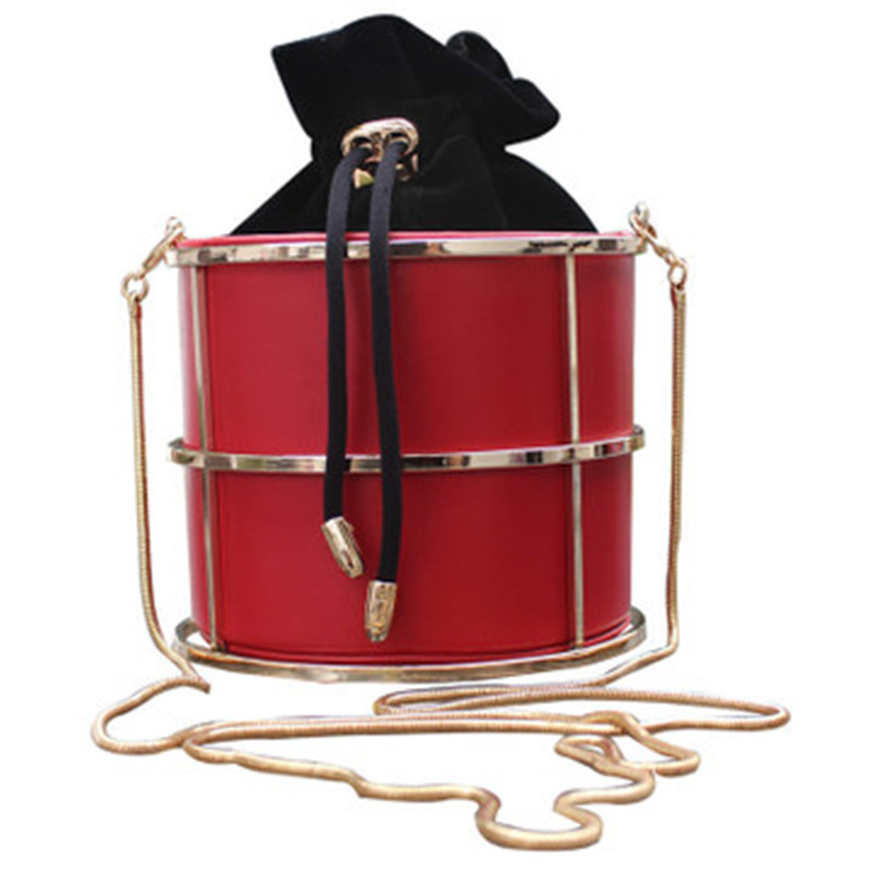 New Arrival Womens Handbag Metal Chains Bucket Casual Crossbody Bag Evening Bag, White
New Arrival Womens Handbag Metal Chains Bucket Casual Crossbody Bag Evening Bag, White