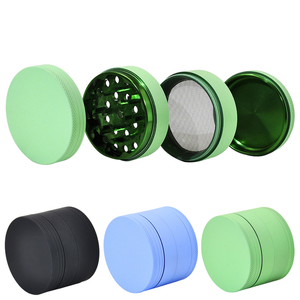 HONEYPUFF Frosted Lacquer Aluminum Alloy Grinder 4 Pieces Tobacco Grinder Spice Miller With Sharp Diamond Teeth Dry Herb Spice Grinder
HONEYPUFF Frosted Lacquer Aluminum Alloy Grinder 4 Pieces Tobacco Grinder Spice Miller With Sharp Diamond Teeth Dry Herb Spice Grinder