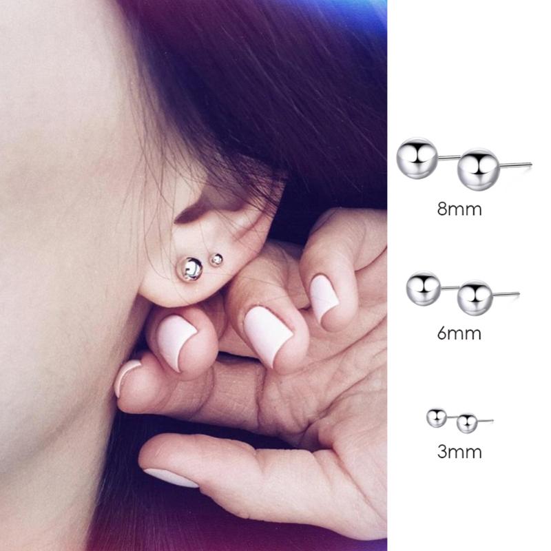Stud 3/6/8mm Luxury Stainless Steel Small Round Gold Color Ball Ear Earring For Woman Men Party Jewelry Cartilage Piercing
Stud 3/6/8mm Luxury Stainless Steel Small Round Gold Color Ball Ear Earring For Woman Men Party Jewelry Cartilage Piercing