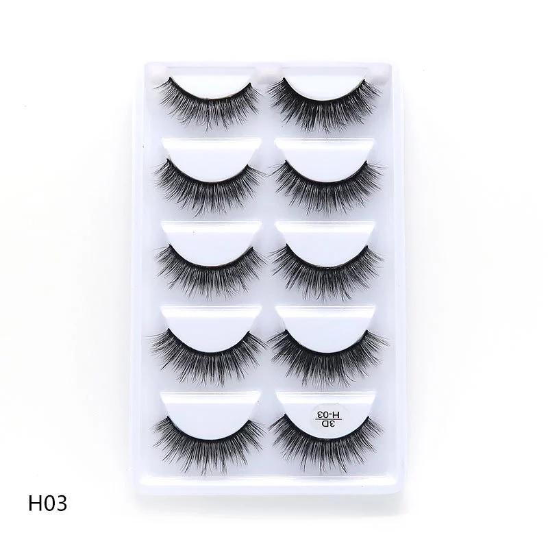 New Full 5 Pairs one box 3D Mink Hair False Eyelashes Natural Thick Long Eye Lashes Wispy Makeup Beauty Extension Tools H03
New Full 5 Pairs one box 3D Mink Hair False Eyelashes Natural Thick Long Eye Lashes Wispy Makeup Beauty Extension Tools H03