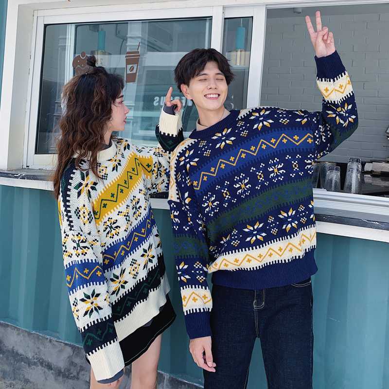 Winter New Sweater Men' Warm Fashion Contrast Color Casual Knit Sweater Man Streetwear Wild Loose Long-sleeved Pullover Men, White
Winter New Sweater Men' Warm Fashion Contrast Color Casual Knit Sweater Man Streetwear Wild Loose Long-sleeved Pullover Men, White