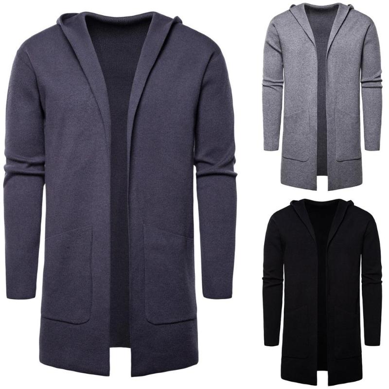 2020 Autumn and Winter New Men' Solid Color Hooded Cardigan Sweater Long Sweater Men' Large Size Coat J779, Black
2020 Autumn and Winter New Men' Solid Color Hooded Cardigan Sweater Long Sweater Men' Large Size Coat J779, Black