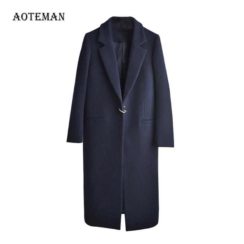 Autumn Winter Wool Coat Women 2020 Casual Plus Size Long Sleeve Thick Jackets Female Elegant Suit Collar Warm Long Wool Blends, Navy blue
Autumn Winter Wool Coat Women 2020 Casual Plus Size Long Sleeve Thick Jackets Female Elegant Suit Collar Warm Long Wool Blends, Navy blue