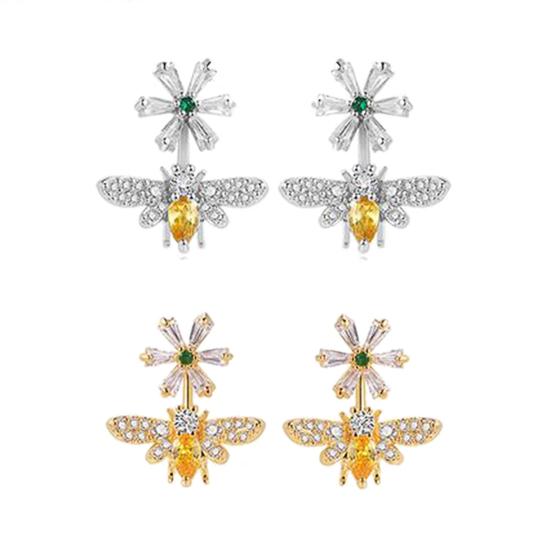 Februaryfrost Brand Cute & Stylish Flower Bee Shape Women Stud Earring Gold/Silver Color Party Daily Wear Gift for Girl Fashion Earring
Februaryfrost Brand Cute & Stylish Flower Bee Shape Women Stud Earring Gold/Silver Color Party Daily Wear Gift for Girl Fashion Earring