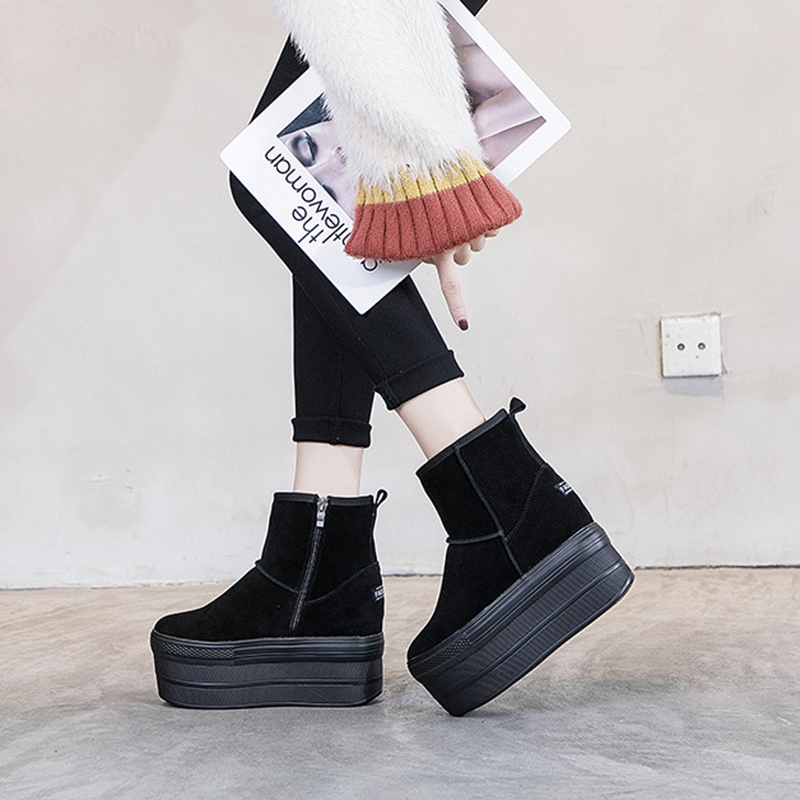 Women's Genuine Leather Snow Boots Woman Winter Shoes Thick Sole Women Ankle Boots 2020 Ladies Warm Plush Snow Boot Wedges Shoe, Black
Women's Genuine Leather Snow Boots Woman Winter Shoes Thick Sole Women Ankle Boots 2020 Ladies Warm Plush Snow Boot Wedges Shoe, Black