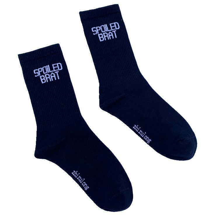 CHAOZHU New spoiled brat Bright colors fashion stretch street young socks 8 colors neon navy purple white yellow unisex socks