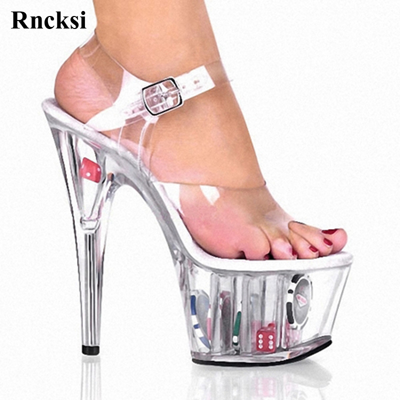 Rncksi New Sexy 15 CM High-Heeled Sandals Nightclub Show 5CM Platform Pole Dancing Shoes Model High Heels Women's Shoes, Clear
Rncksi New Sexy 15 CM High-Heeled Sandals Nightclub Show 5CM Platform Pole Dancing Shoes Model High Heels Women's Shoes, Clear
