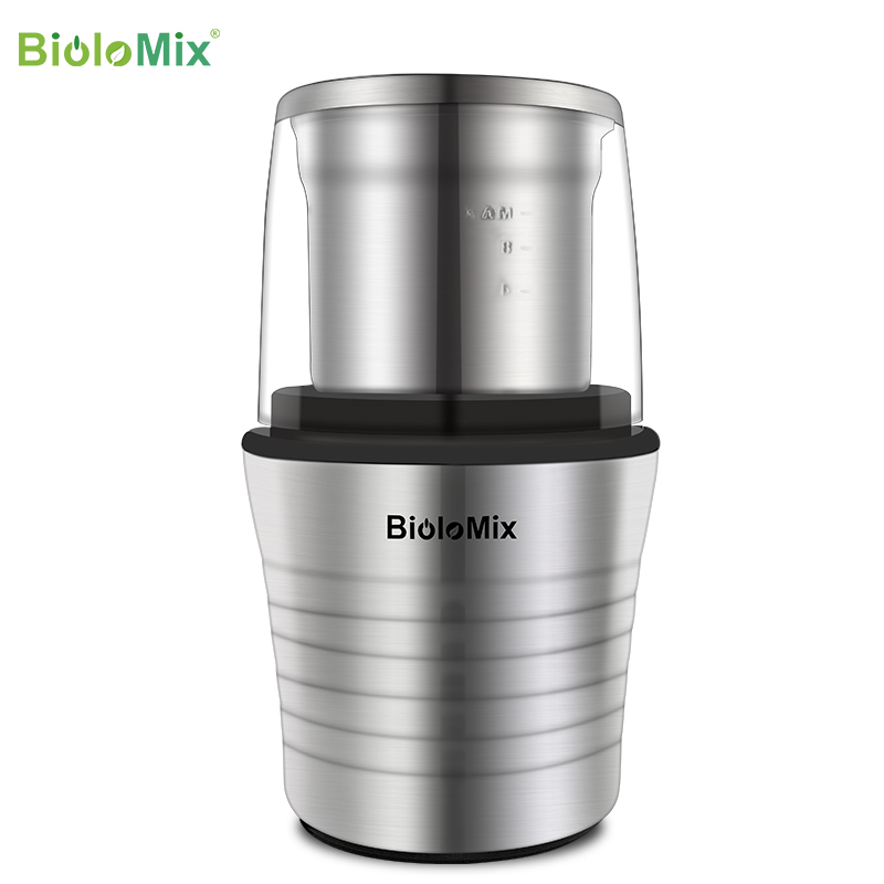 2 IN 1 Electric Biolomix Coffee Grinder Mill with Stainless Steel Blades for Spices, Herbs, Nuts, Grains, Coffee Bean Grind
2 IN 1 Electric Biolomix Coffee Grinder Mill with Stainless Steel Blades for Spices, Herbs, Nuts, Grains, Coffee Bean Grind