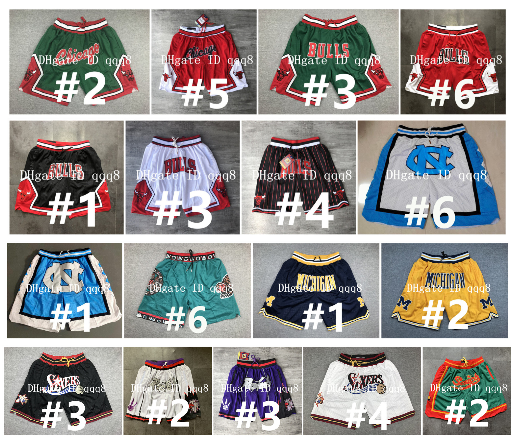 Top Quality Just Ultra-light Breathable North Carolina Tar Heels Michigan Wolverines Short Basketball Shorts Gym Short Training with Zipper, Black
Top Quality Just Ultra-light Breathable North Carolina Tar Heels Michigan Wolverines Short Basketball Shorts Gym Short Training with Zipper, Black