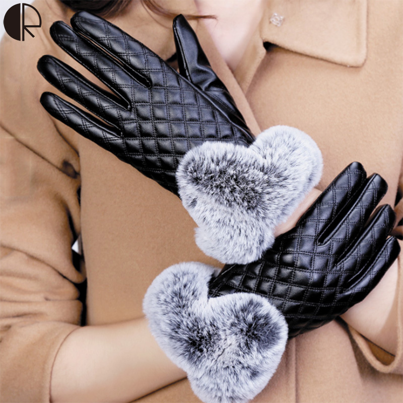 Five Fingers Gloves Women Winter Touch Screen PU Leather Rex Warm Thicken Shape Of A Diamond AT387
Five Fingers Gloves Women Winter Touch Screen PU Leather Rex Warm Thicken Shape Of A Diamond AT387