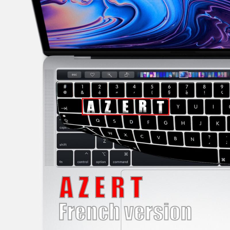 French version Laptop Keyboard CoverFor pro13 15"A2159A1990 A1706 A1932 A2289 EU AZERT Keyboard Protective Film Silicone
French version Laptop Keyboard CoverFor pro13 15"A2159A1990 A1706 A1932 A2289 EU AZERT Keyboard Protective Film Silicone