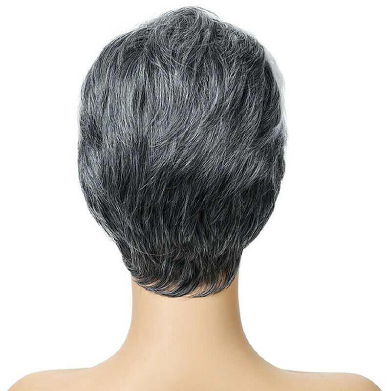 Women Natural Short Resistant Synthetic Hair Full Wig With Bangs Cosplay Party