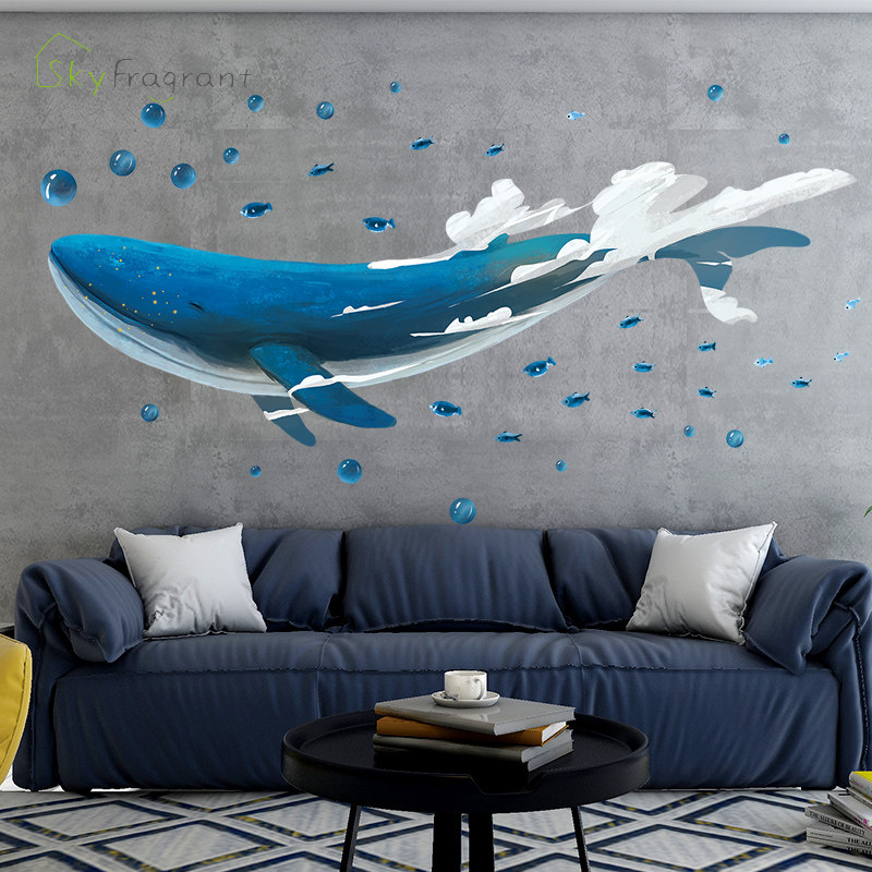 Creative whale wall sticker living room background wall decor home self-adhesive stickers room decoration bedroom warm decor
Creative whale wall sticker living room background wall decor home self-adhesive stickers room decoration bedroom warm decor