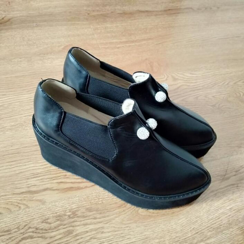 40 41 New 2020 Breathable Women Shoes Loafers Platform Wedges Shoes Handmade Elastic Woven Slip on High Heel 8.5cm Casual, Black
40 41 New 2020 Breathable Women Shoes Loafers Platform Wedges Shoes Handmade Elastic Woven Slip on High Heel 8.5cm Casual, Black