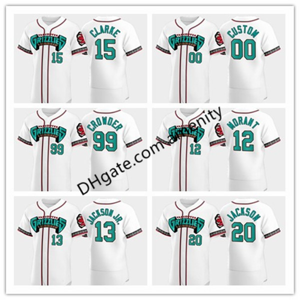 2020 Grizzlies Memphis 12 Morant 13 Jackson Jr. 20 Jackson crossover edition custom Ja Jaren Josh white baseball jerseys
2020 Grizzlies Memphis 12 Morant 13 Jackson Jr. 20 Jackson crossover edition custom Ja Jaren Josh white baseball jerseys