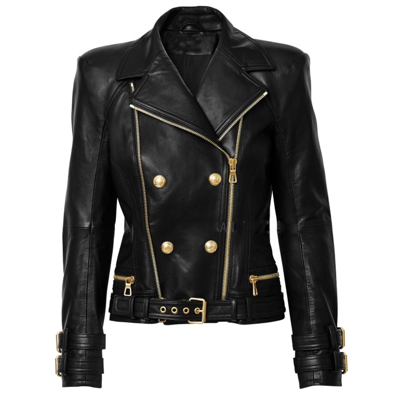 women' classic jacket leather jack 2020 New coat Women' Buttons Double Zippers Motorcycle Biker Synthetic Leather Jacket, Black
women' classic jacket leather jack 2020 New coat Women' Buttons Double Zippers Motorcycle Biker Synthetic Leather Jacket, Black