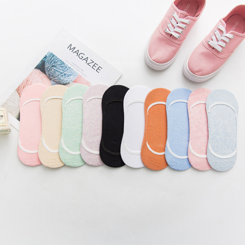 Summer boat socks women's cotton shallow mouth invisible socks ladies casual thin silicone anti-skid, Color6 
Summer boat socks women's cotton shallow mouth invisible socks ladies casual thin silicone anti-skid, Color6