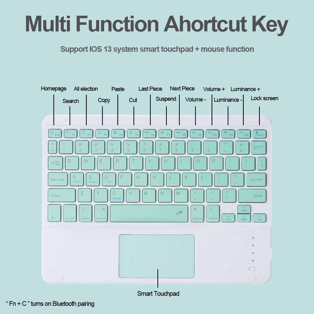 Suitable for ipad8 ipad Air3 105 wireless keyboard 102 tablet case with pen slot and mouse