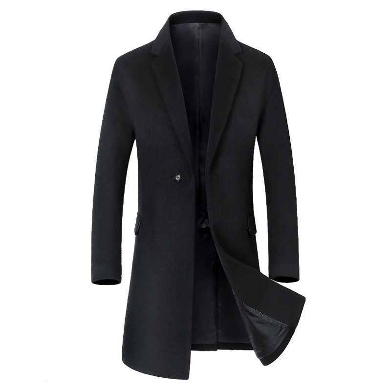 New Men's Long Section Trench Coat Fashion Business Casual Male Turn Down Collar Wool Coat Mens Overcoat Black Grey Green Sugar
New Men's Long Section Trench Coat Fashion Business Casual Male Turn Down Collar Wool Coat Mens Overcoat Black Grey Green Sugar