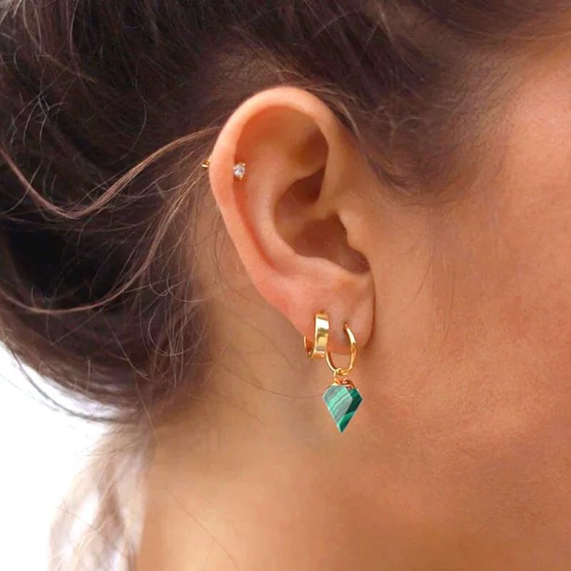 Be 8 Ins Style Natural Green Malachite Stone Dangle Drop Earring Purple Crystal Triangle Shape Tassel Earring for Women E905
Be 8 Ins Style Natural Green Malachite Stone Dangle Drop Earring Purple Crystal Triangle Shape Tassel Earring for Women E905