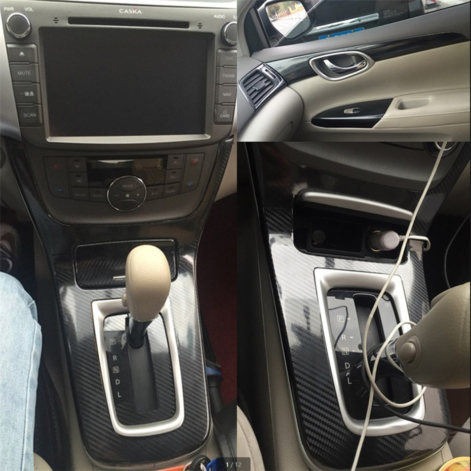 Car-Styling 3D5D Carbon Fiber Car Interior Center Console Color Change Molding Sticker Decals For Nissan sentra Sylphy 2012-2015
Car-Styling 3D5D Carbon Fiber Car Interior Center Console Color Change Molding Sticker Decals For Nissan sentra Sylphy 2012-2015