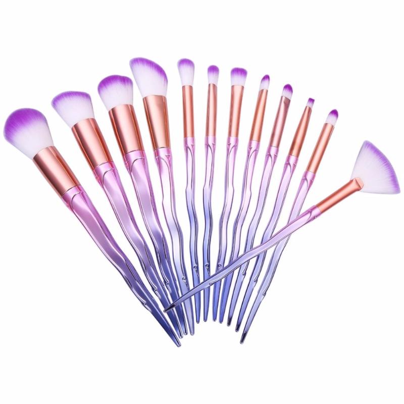 12 pcs/set Spiral Makeup Brushes Man-made Fibre Purple Cosmetic Brushes for Foundation Concealer Eyeshadow
12 pcs/set Spiral Makeup Brushes Man-made Fibre Purple Cosmetic Brushes for Foundation Concealer Eyeshadow