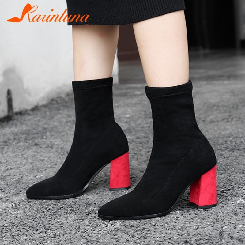Karin 2020 Hot Sale Big Size 42 Autumn Winter Boots Woman Shoes Slip-On High Heels INS Hot Fashion Mid-Calf Boots Ladies, Red
Karin 2020 Hot Sale Big Size 42 Autumn Winter Boots Woman Shoes Slip-On High Heels INS Hot Fashion Mid-Calf Boots Ladies, Red