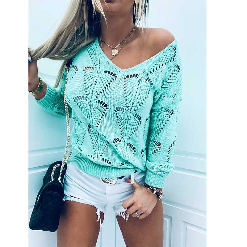 New Autumn Winter Casual V-Neck Jumper Women Sweaters Solid Color Long Sleeve Loose Pullovers Fashion Female Hollow Out Sweaters, Blue
New Autumn Winter Casual V-Neck Jumper Women Sweaters Solid Color Long Sleeve Loose Pullovers Fashion Female Hollow Out Sweaters, Blue