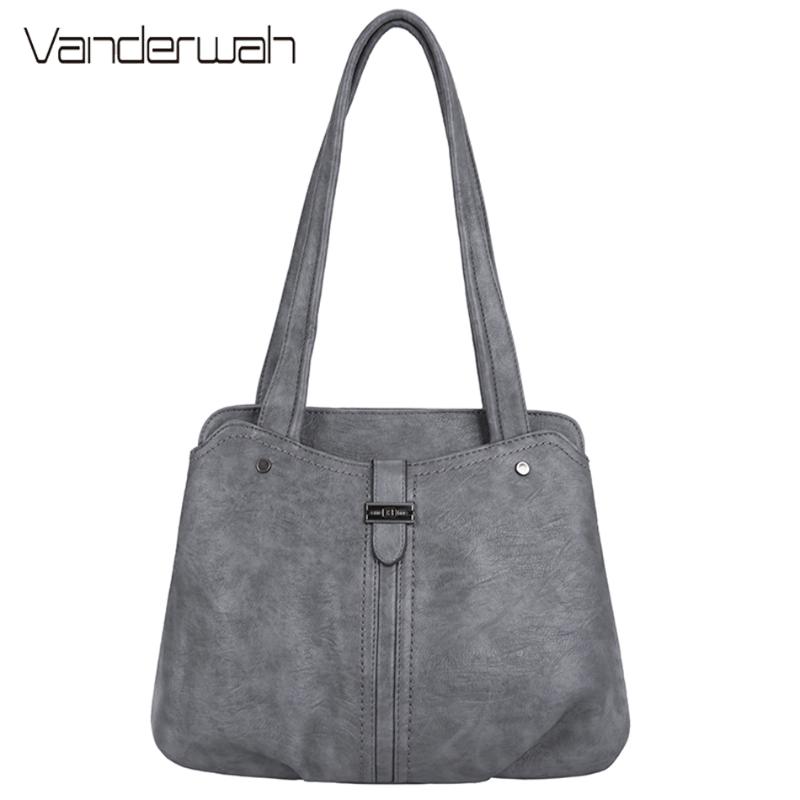 Women Soft Leather Handbag Gray Tote Bag Large Capacity Shoulder bag Shopping Luxury Handbags Women Bags Designer Sac A Main, Blue
Women Soft Leather Handbag Gray Tote Bag Large Capacity Shoulder bag Shopping Luxury Handbags Women Bags Designer Sac A Main, Blue