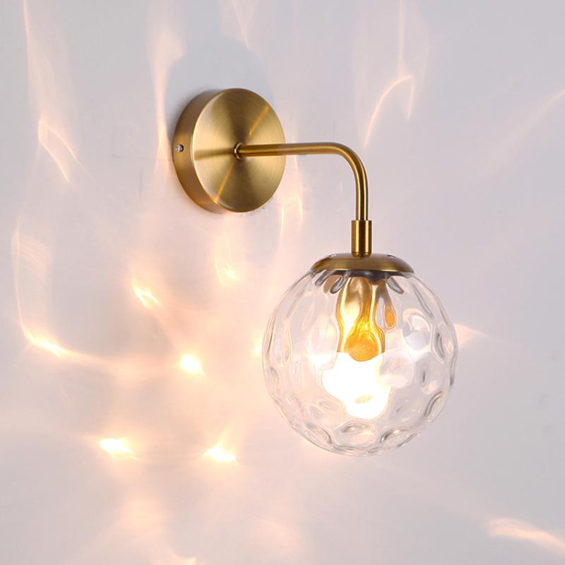 Modern indoor wall lights creative black gold clear glass shade led wall lamp bathroom bedroom stairs sconces luminaire
Modern indoor wall lights creative black gold clear glass shade led wall lamp bathroom bedroom stairs sconces luminaire