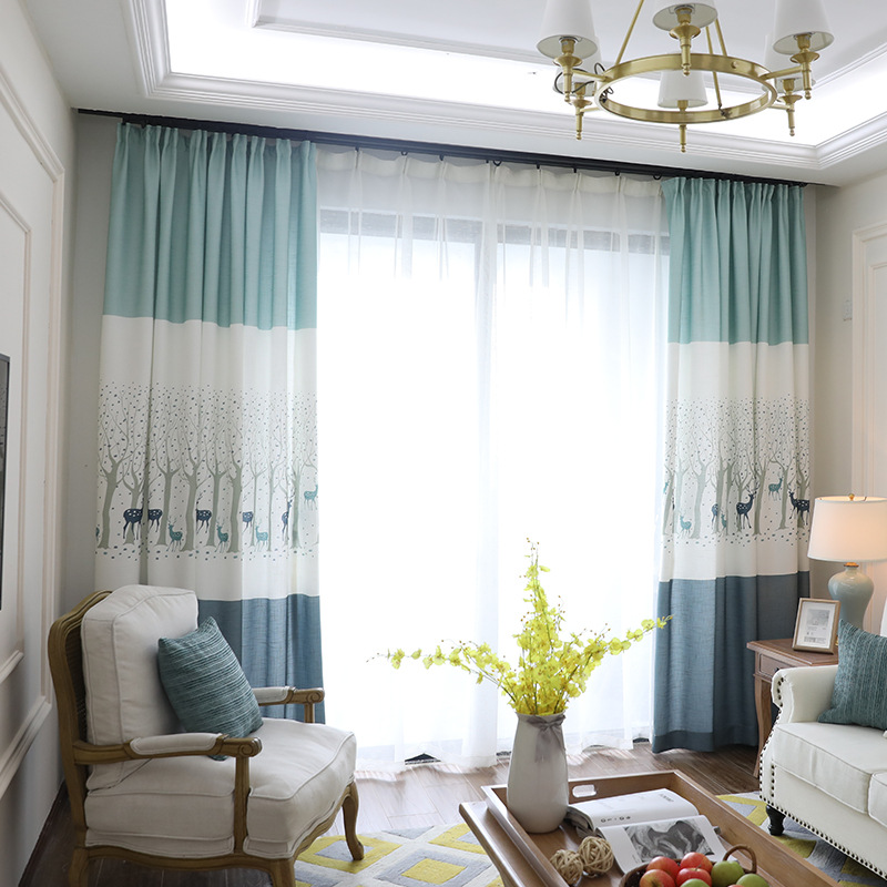 Nordic linen deer curtains for living room kids bedroom printed cartoon curtain for Children room kindergarten, Embroidery tulle
Nordic linen deer curtains for living room kids bedroom printed cartoon curtain for Children room kindergarten, Embroidery tulle