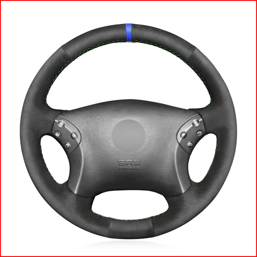 Black Suede Blue Marker Car Steering Wheel Cover for Mercedes Benz W203 C-Class 2001 2002 2003 2004 2005 2006 2007 Accessories
Black Suede Blue Marker Car Steering Wheel Cover for Mercedes Benz W203 C-Class 2001 2002 2003 2004 2005 2006 2007 Accessories