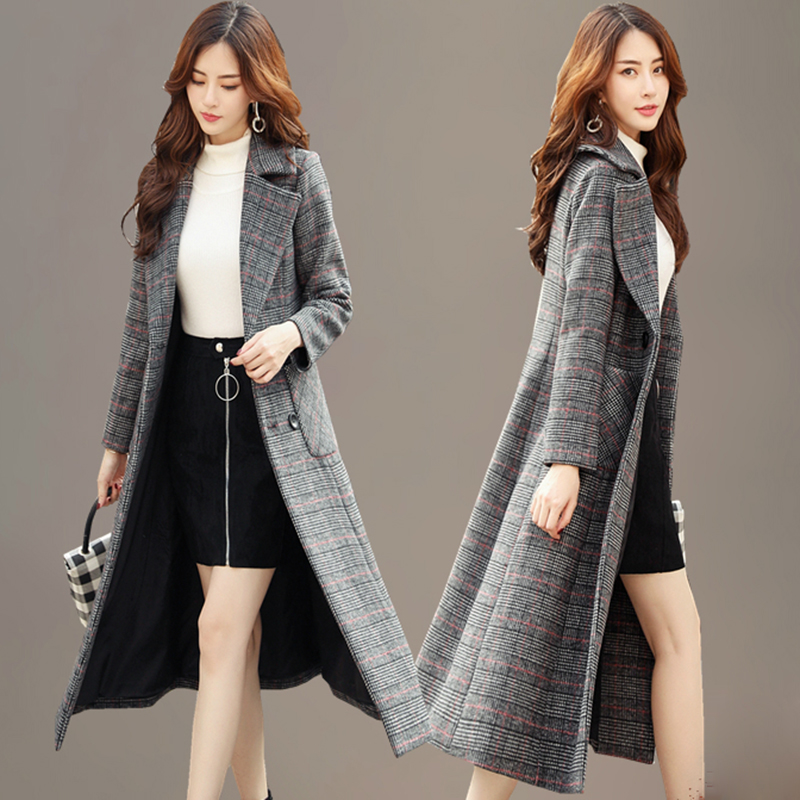 Autumn Winter Long Wool Coat Women 2020 Fashion Korean Full sleeve Warm Thick Outwear Ladies High quality Lattice Woolen coat, Plaid
Autumn Winter Long Wool Coat Women 2020 Fashion Korean Full sleeve Warm Thick Outwear Ladies High quality Lattice Woolen coat, Plaid