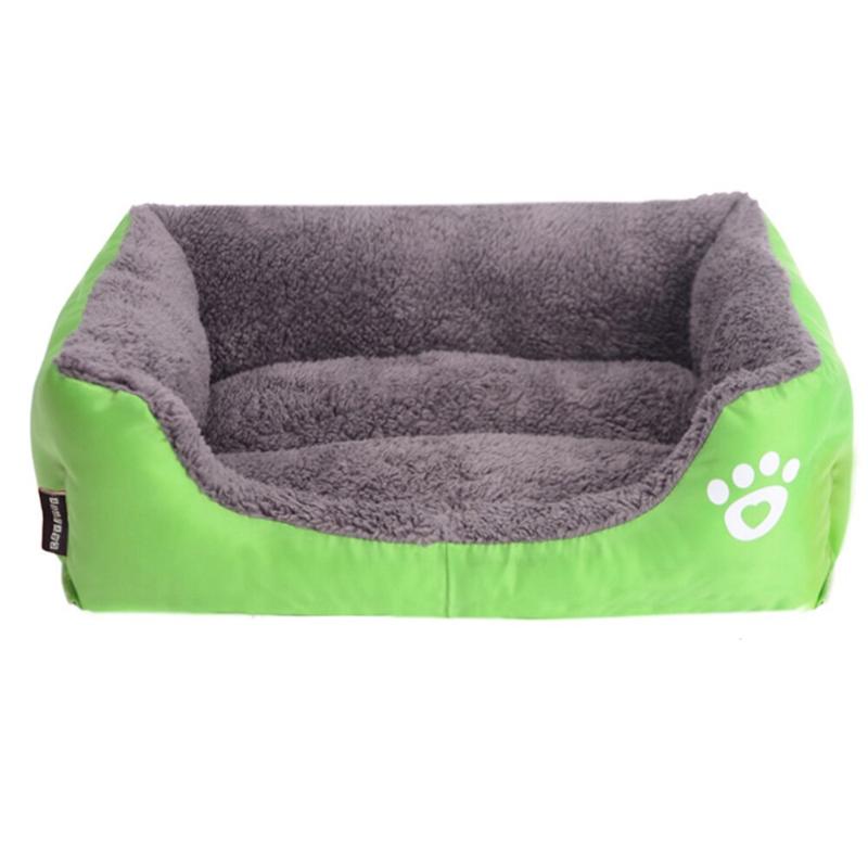 S-2XL 8Colors Pet Sofa Dog Beds Waterproof Bottom Dog House Soft Fleece Nest Baskets Mat Autumn Winter Waterproof Kennel