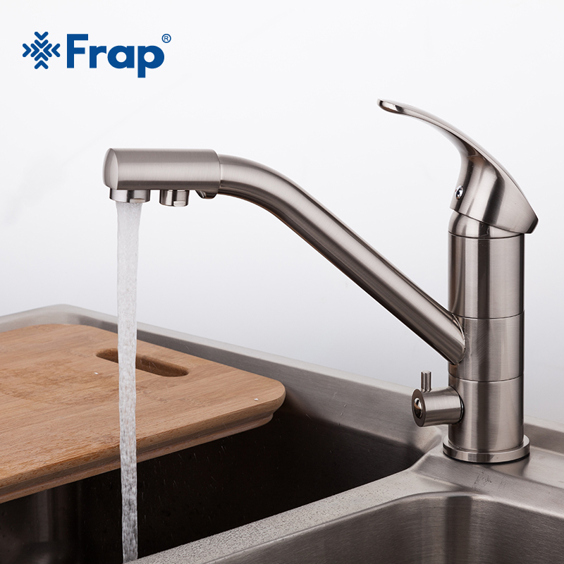 High-end Brass Body Nickel Brushed Kitchen faucet sink Mixer tap 360 degree rotation with Water purification features F4321-5
High-end Brass Body Nickel Brushed Kitchen faucet sink Mixer tap 360 degree rotation with Water purification features F4321-5