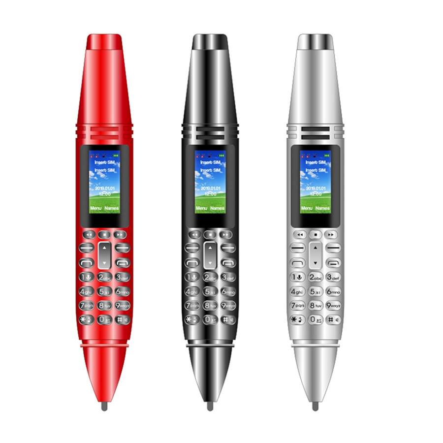 Unlocked 2G GSM Recording Pen Mini Cell phones 0.96" Tiny Screen Dual Sim Card Camera Torch Bluetooth Dialer Mobile CellPhone, Black
Unlocked 2G GSM Recording Pen Mini Cell phones 0.96" Tiny Screen Dual Sim Card Camera Torch Bluetooth Dialer Mobile CellPhone, Black