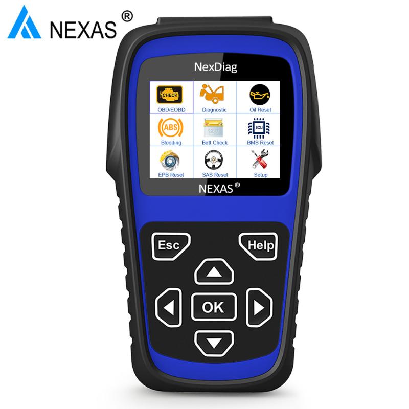Nexas ND606 Professional OBD2 Auto Scanner Battery ABS EPB SAS Oil Reset OBD2 Scanner For Car Diagnostic Tool
Nexas ND606 Professional OBD2 Auto Scanner Battery ABS EPB SAS Oil Reset OBD2 Scanner For Car Diagnostic Tool