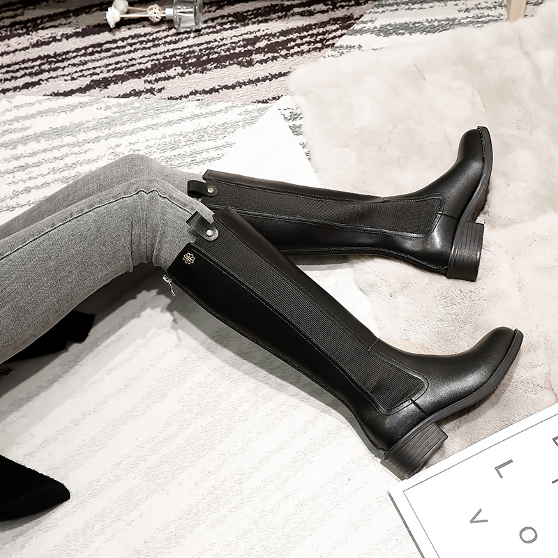 2020 New Xiaoxiang Ventilation hong xue Children New Style for Autumn and Winter Chunky-Heel Back Zip bu guo xi Elastic Biker Boots Boots, 4cm black single
2020 New Xiaoxiang Ventilation hong xue Children New Style for Autumn and Winter Chunky-Heel Back Zip bu guo xi Elastic Biker Boots Boots, 4cm black single