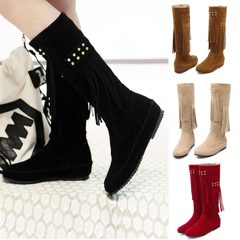 2020 Women Fashion Rivets Round Toe Low-heeled Casual Shoe Keep Warm Tassel Long Boot shoes woman boots women zapatos de mujer, Beige
2020 Women Fashion Rivets Round Toe Low-heeled Casual Shoe Keep Warm Tassel Long Boot shoes woman boots women zapatos de mujer, Beige