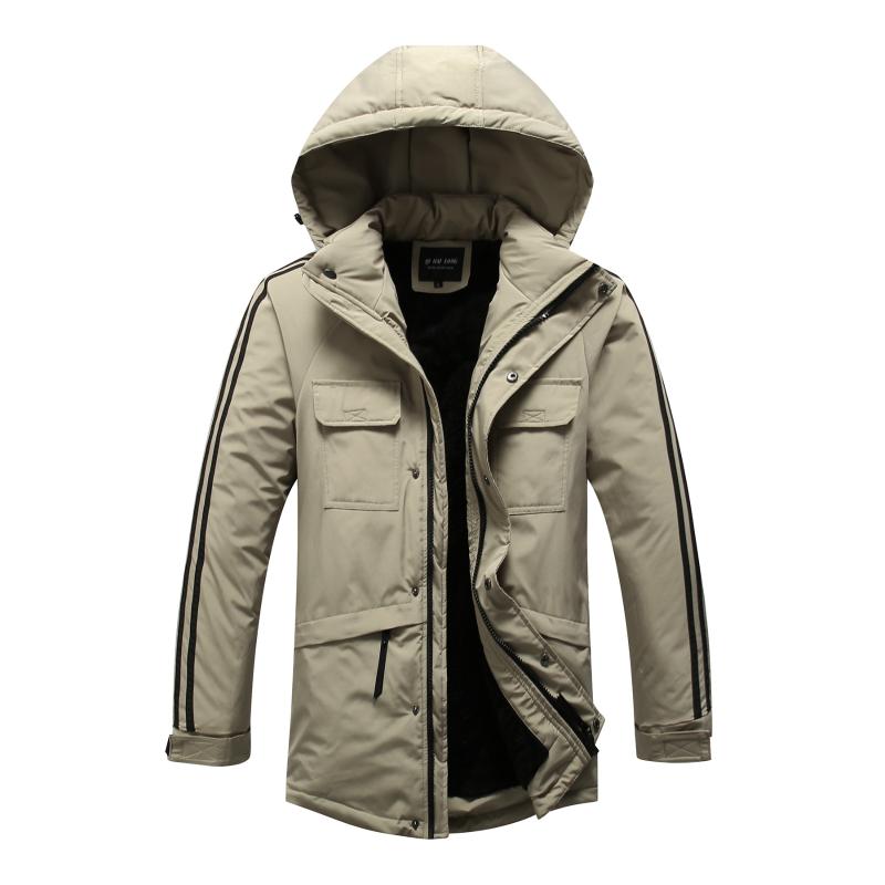 Men's Casual Cotton-padded Jacket Winter Velvet Solid Color Coat Fashion Men's Parkas Winter Hooded Coat Down Cotton Suit, Khaki
Men's Casual Cotton-padded Jacket Winter Velvet Solid Color Coat Fashion Men's Parkas Winter Hooded Coat Down Cotton Suit, Khaki