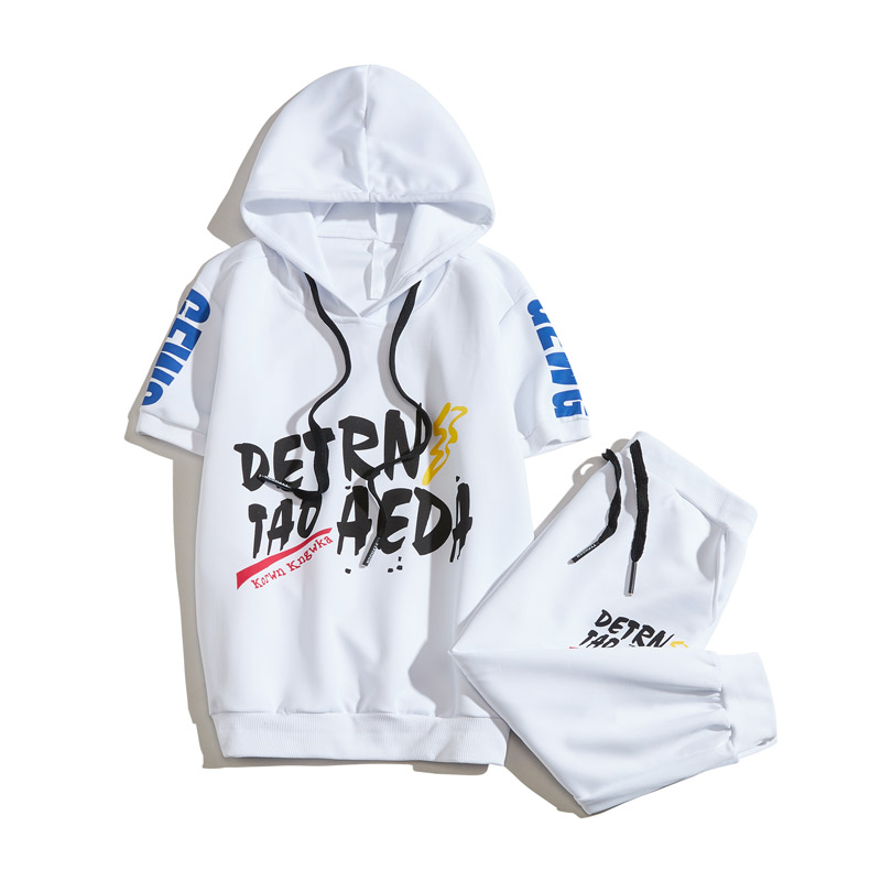 Men Sportswear Sets Hooded T-shirts+Shorts New Summer Men Casual Short sleeve T-shirts+Short Pants Hooded Sets, Black
Men Sportswear Sets Hooded T-shirts+Shorts New Summer Men Casual Short sleeve T-shirts+Short Pants Hooded Sets, Black