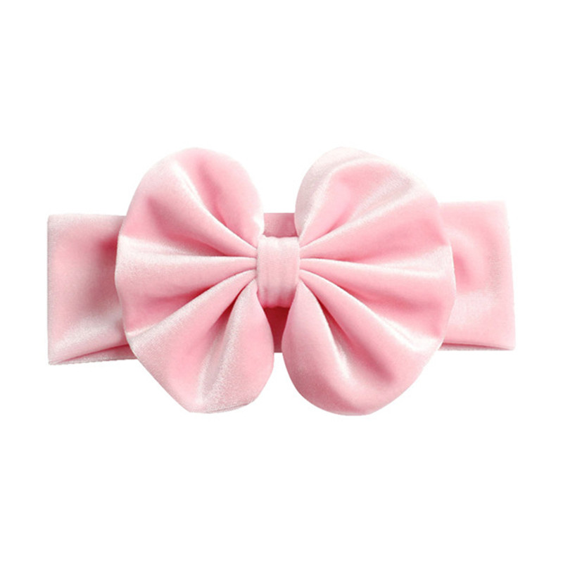 Cloth elastic children's big bow hair band gold velvet baby holiday hair circle headdress accessories, White
Cloth elastic children's big bow hair band gold velvet baby holiday hair circle headdress accessories, White
