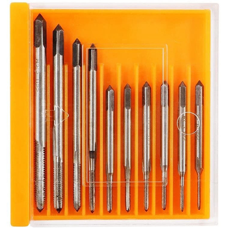 10 Pcs Micro- Taps for Clocks and Watches Tapping, Mini Spiral Flute Taps Machine Tap Sets Metric Straight Flute Coarse Thread D
10 Pcs Micro- Taps for Clocks and Watches Tapping, Mini Spiral Flute Taps Machine Tap Sets Metric Straight Flute Coarse Thread D
