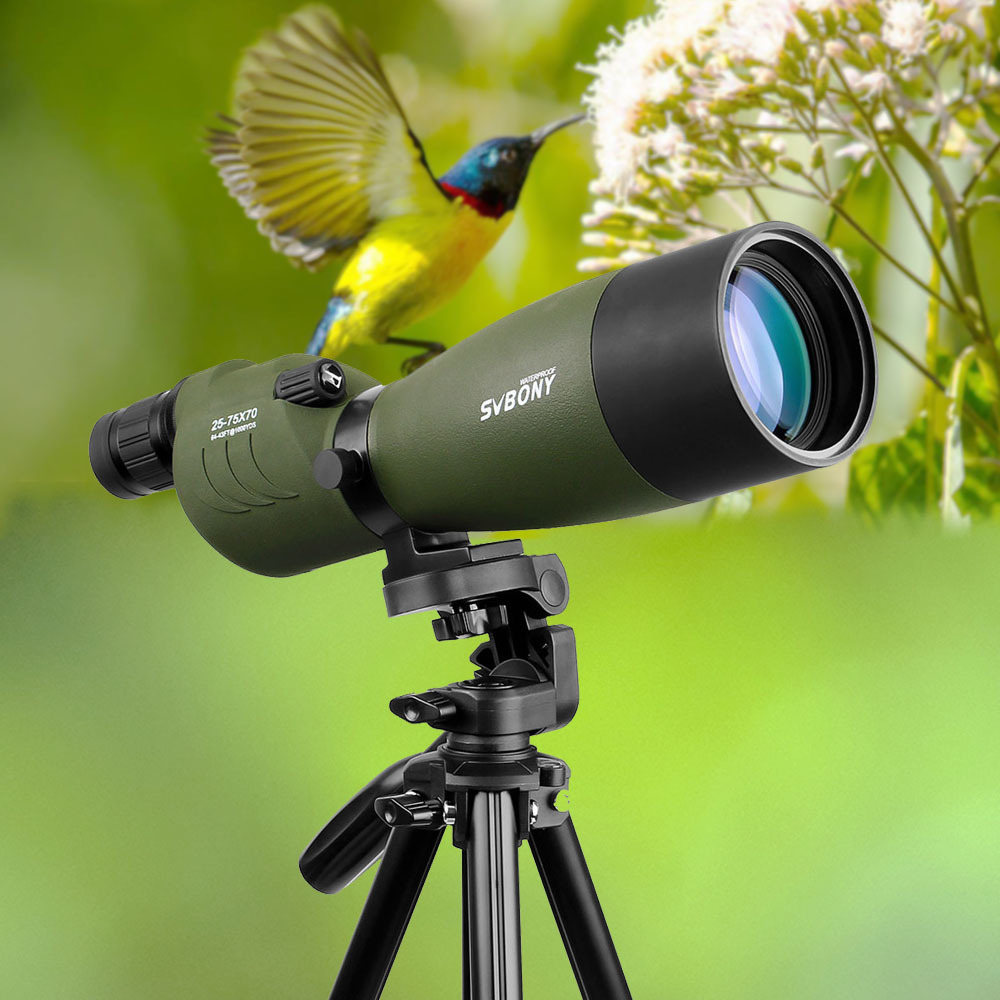 SVBONY Telescope 25-75x70 Zoom Spotting Scope SV17 BAK4 Prism FMC Lens Coating Hunting Monocular Waterproof Outdoor Optics T200821
SVBONY Telescope 25-75x70 Zoom Spotting Scope SV17 BAK4 Prism FMC Lens Coating Hunting Monocular Waterproof Outdoor Optics T200821