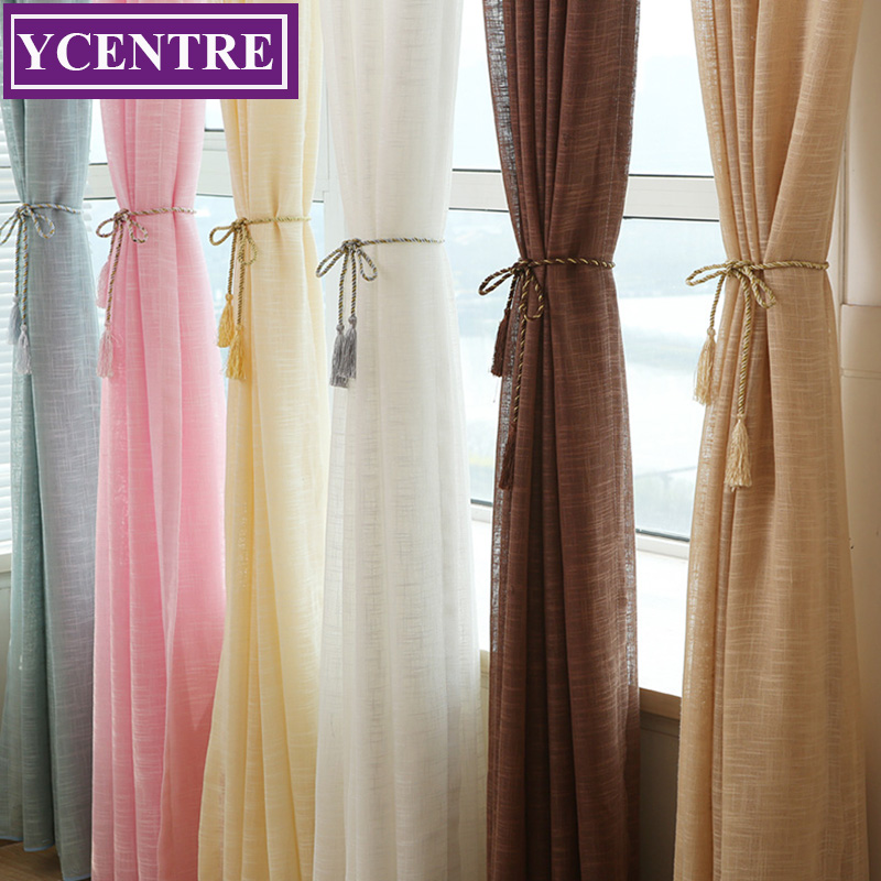 YCENTRE Solid Colors Faux Linen Style Window Treatment Semi Voile Sheer Curtain for Living Room,Kitchen Curtains for Bedroom, Burgundy
YCENTRE Solid Colors Faux Linen Style Window Treatment Semi Voile Sheer Curtain for Living Room,Kitchen Curtains for Bedroom, Burgundy