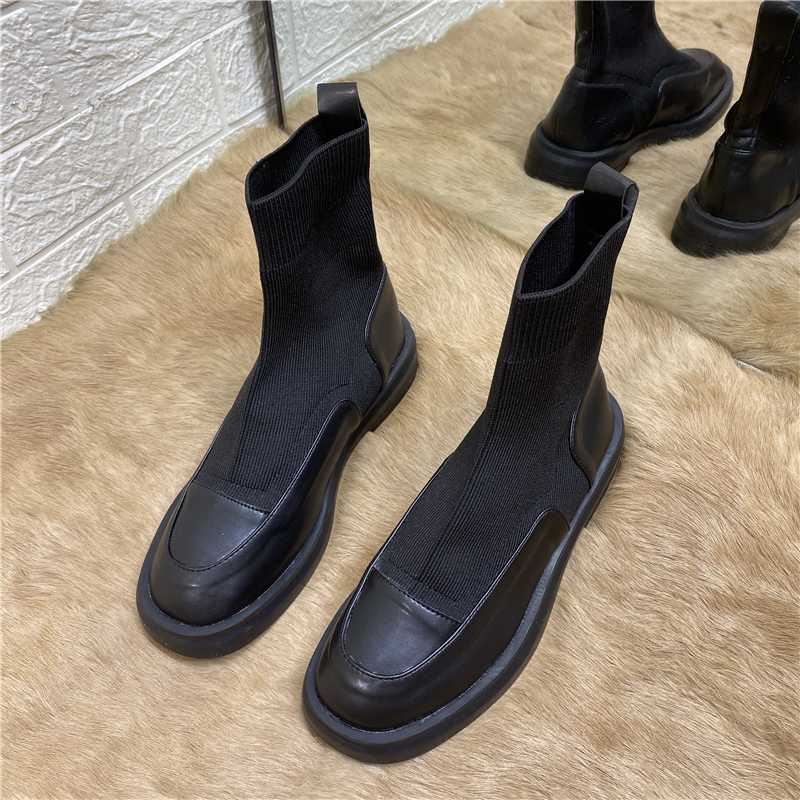 DEAT 2020 New Spring Autumn Fashion Casual Black Thick Low Heel Elastic Leather Short Boots Women SF386
DEAT 2020 New Spring Autumn Fashion Casual Black Thick Low Heel Elastic Leather Short Boots Women SF386