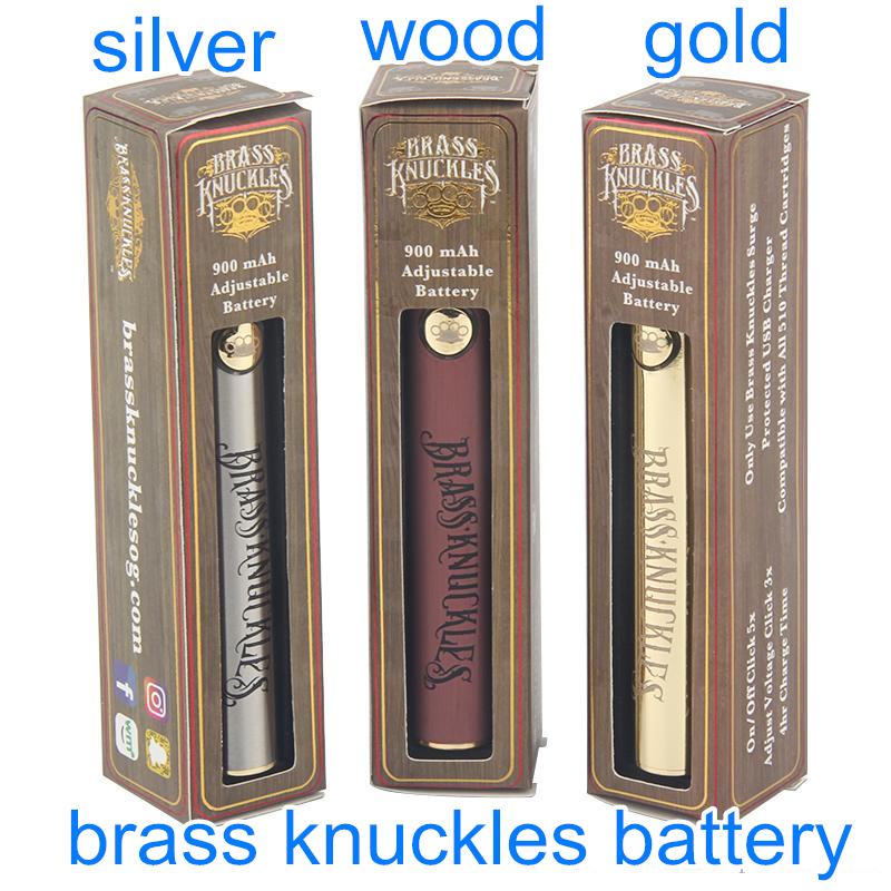 BK Brass Knuckles Battery 650mAh 900mAh Variable Voltage Preheat E-Cigarette 510 Vape Pen For Thick Oil Cartridge Atomizer
BK Brass Knuckles Battery 650mAh 900mAh Variable Voltage Preheat E-Cigarette 510 Vape Pen For Thick Oil Cartridge Atomizer