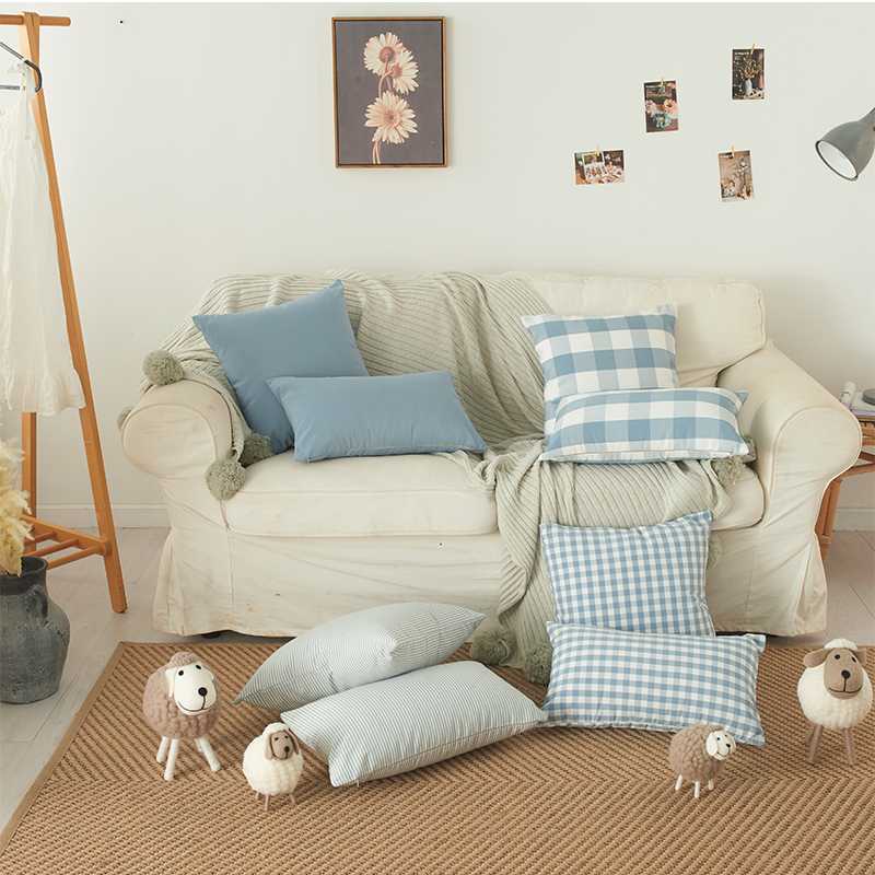 Simple home style decoration cushion covers 30*50 45*45 plaid no inner blue plaid square sofa pillow covers for home use X106, Cushion cover4 30x50
Simple home style decoration cushion covers 30*50 45*45 plaid no inner blue plaid square sofa pillow covers for home use X106, Cushion cover4 30x50