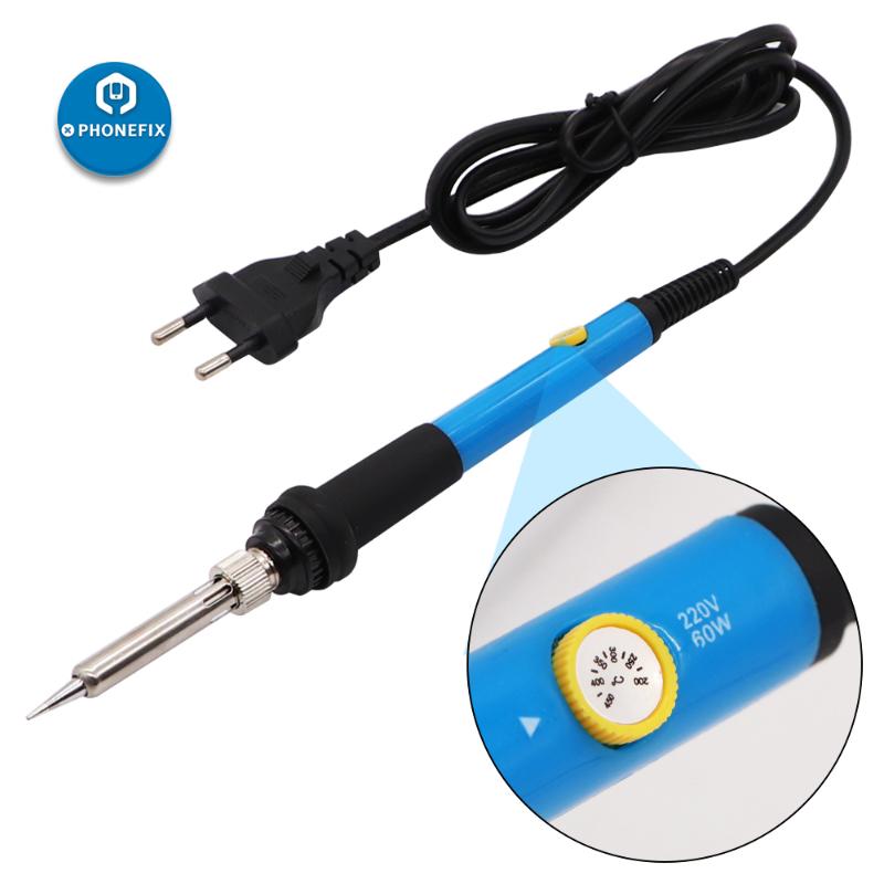 Mini 60W Soldering Iron Adjustable Temperature Electric Solder Iron Rework Station Heat Pencil Welding Repair Tools Mini Handle 
Mini 60W Soldering Iron Adjustable Temperature Electric Solder Iron Rework Station Heat Pencil Welding Repair Tools Mini Handle