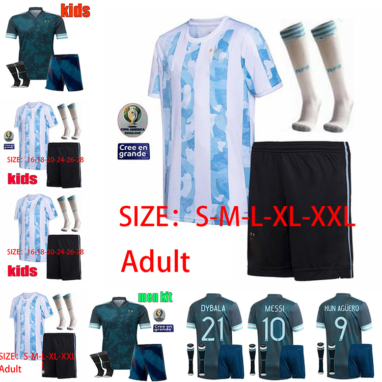 2020 Argentina soccer Jersey 20 21 Copa away football shirt MESSI DYBALA AGUERO LO CELSO MARTINEZ TAGLIAFICO Men + Kids kit+sock uniforms, Black
2020 Argentina soccer Jersey 20 21 Copa away football shirt MESSI DYBALA AGUERO LO CELSO MARTINEZ TAGLIAFICO Men + Kids kit+sock uniforms, Black